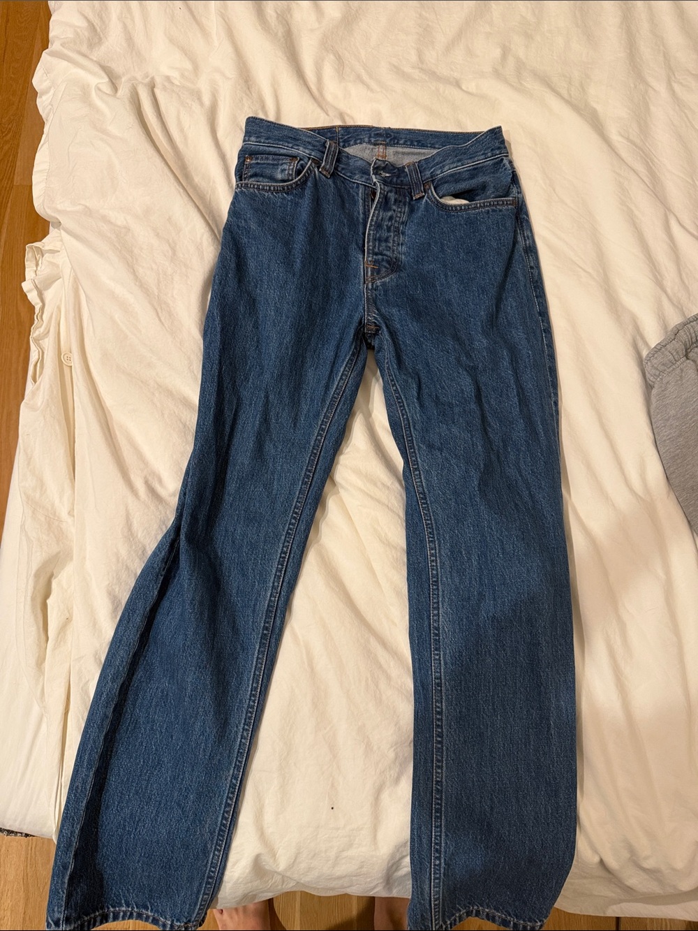 Nudie Jeans Straight Dark Blue Denim Jeans